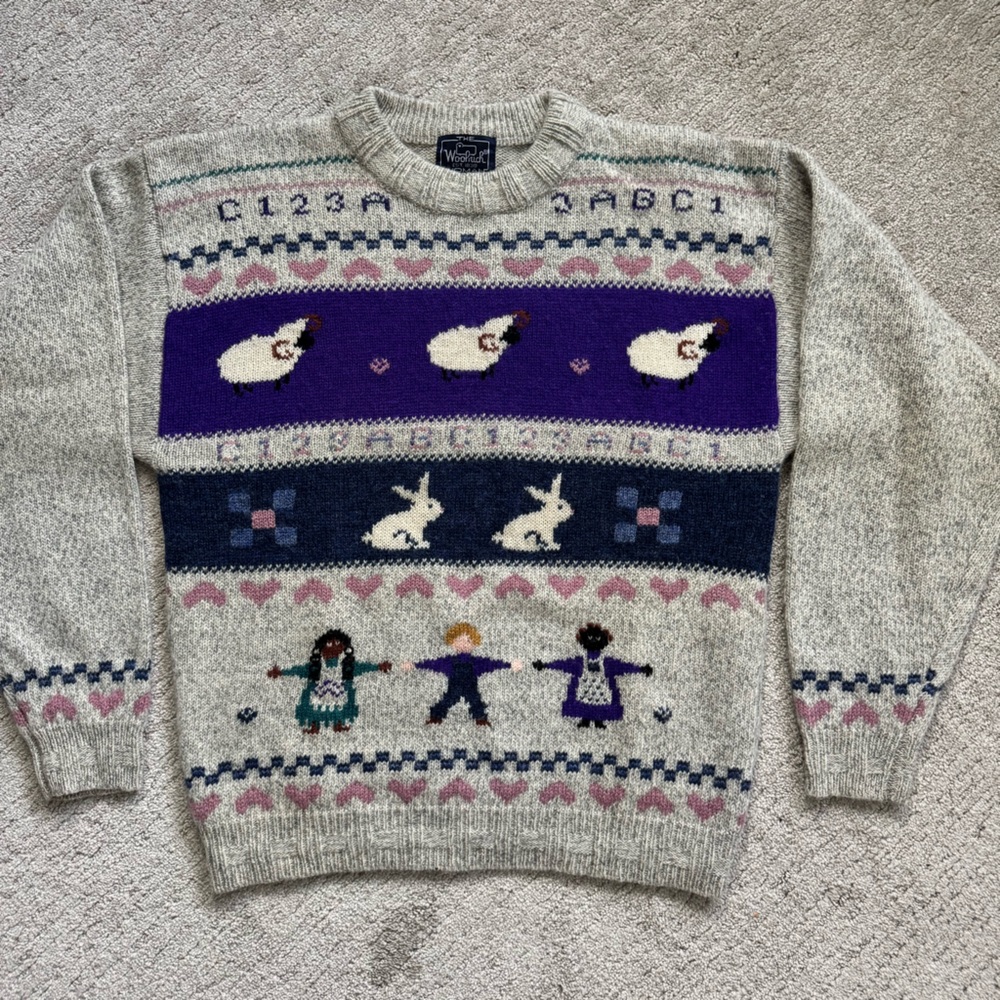 Vintage 80s Woolrich Wool Teacher Sweater - Picture 10 of 13